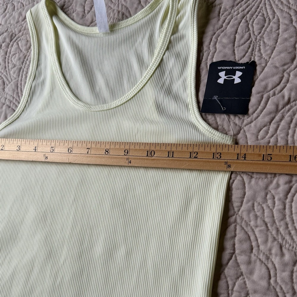 Under Armour Womens Victory Tank Top Update Size Medium 1362867-785 NWT Yellow - Picture 5 of 8
